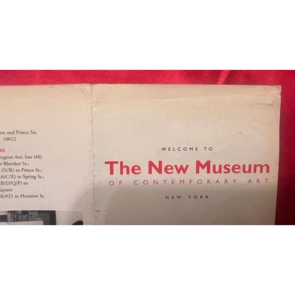 New Museum of Contemporary Art NYC Brochure c.1980s, 6 Panel, Photos, Info - Picture 5 of 9